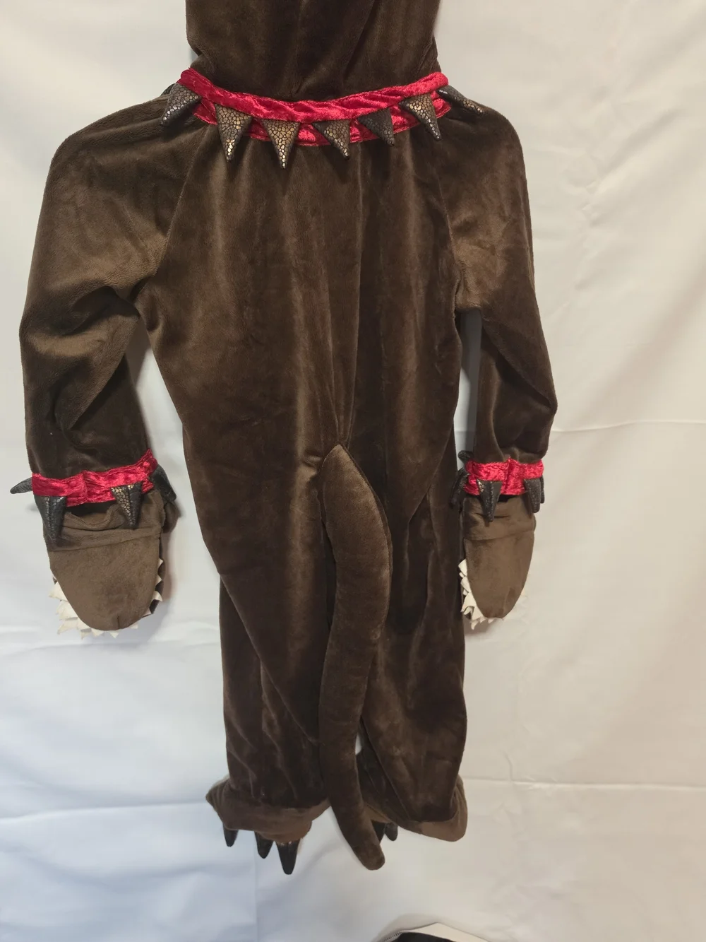 Kids Brown Gruffalo Costume with Red Trim XS